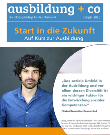 Florian Daumüller in der Rheinischen Post, ausbildung + co